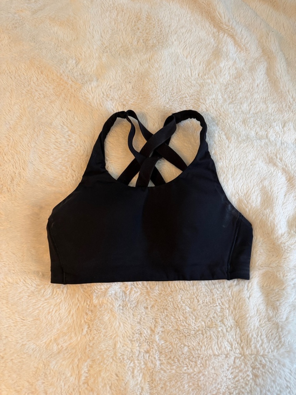 lululemon athletica Black Cross-Back Sports Bra